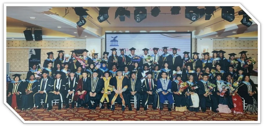 A graduating cohort at a Wilmington Metropolitan University convocation