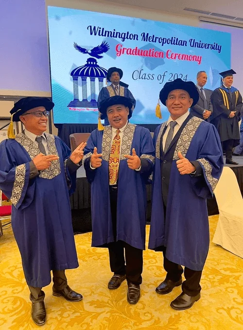 Doctoral graduates in academic regalia, Class of 2024